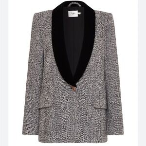 Aje Black and Gray Women's Jacket